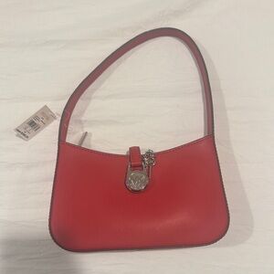 MICHAEL Michael Kors Red Mini Bag with Silver Hardware